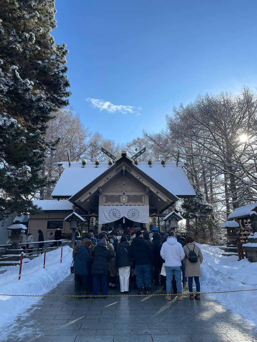 白石神社初詣の写真