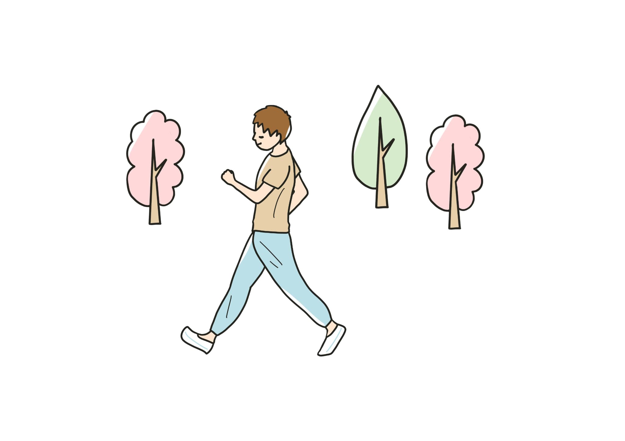 ウォーキングのイラスト